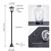 Picture of 67" Solar Lamp Post Lights Outdoor, Solar Powered Vintage Street Lights for Garden, Lawn, Pathway, Driveway, Front/Back Door