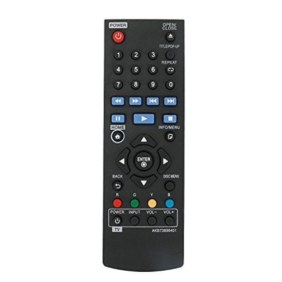 Picture of New AKB73896401 Replace Remote for LG BLU RAY DISC DVD Player BP135 BP145 BP155 BP175 BP255 BP300 BP335W BP340 BP350 BPM25 BPM35 UP870 UP875 BP550