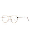 Picture of AZORB Round Clear Lens Glasses Classic Metal Frame Non-Prescription Eyeglasses for Women Men(gold)