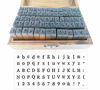 Picture of Alphabet Stamps Set,Vintage Wooden Rubber Letter Number and Symbol Diary Stamp Kit for Children DIY Scrapbooking Planner Card Making(70pcs)