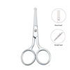 Picture of LIVINGO Premium Manicure Rounded Tip Scissors Multi-purpose Stainless Steel Cuticle Pedicure Beauty Grooming Kit for Nail, Eyebrow, Eyelash, Dry Skin, Nose Hair 3.5 inch