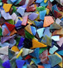 Picture of Lanyani Glass Mosaics Pieces Stained Glass, Assorted Colors and Shapes, 1kg/35 Ounce