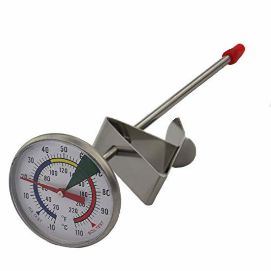 Picture of Frothy Milk Thermometer With 175 mm Stainless Steel Probe and Clip Barista Coffee