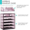 Picture of Sorbus Cosmetic Makeup and Jewelry Storage Case Display - Spacious Design - Great for Bathroom, Dresser, Vanity and Countertop (4 Large, 2 Small Drawers, Purple)