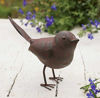 Picture of Colonial Tin Works Decorative Small Cute Songbird Song Bird Statue Figurine Home Décor, 5.5" x 4" x 2", Rust/Brown