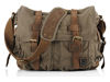 Picture of Sechunk Vintage Military Leather Canvas Laptop Bag Messenger Bags