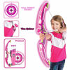 Picture of Liberty Imports Light Up Princess Archery Bow and Arrow Toy Set for Girls with 6 Suction Cup Arrows, Target, and Quiver (Pink)