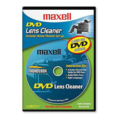 Picture of Maxell 190059 DVD Only Lens Cleaner, with Equipment Set Up and Enhancement Features, Packaging May Vary