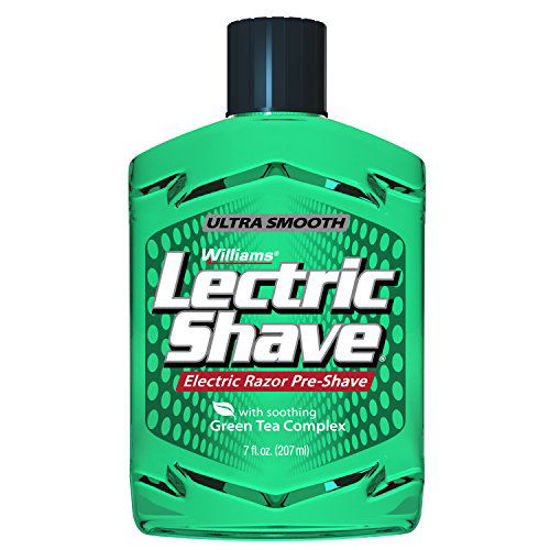 Picture of Williams Lectric Shave, Electric Razor Pre-Shave for Men, Green Tea Complex, Reduces Shaving Irritation for a Smoother Shave, 7 Ounce