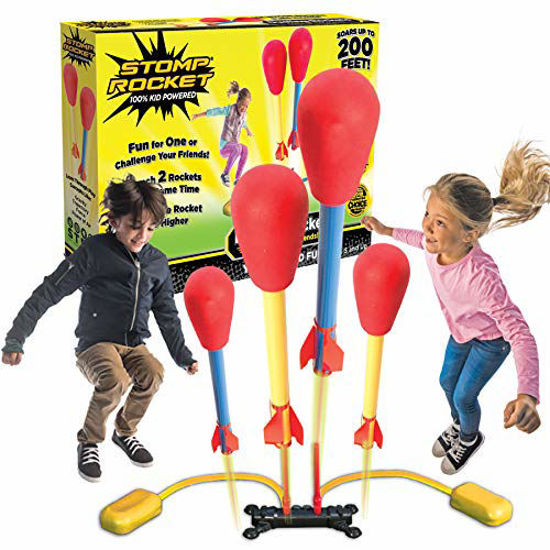 Picture of Stomp Rocket The Original Dueling Rockets Launcher, 4 Rockets and Toy Rocket Launcher - Outdoor Rocket STEM Gift for Boys and Girls Ages 5 Years and Up - Great for Year Round Play