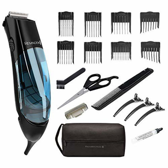 Picture of Remington HKVAC2000A Vacuum Haircut Kit, Vacuum Beard Trimmer, Hair Clippers for Men (18 pieces)