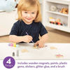 Picture of Melissa & Doug Created by Me! Wooden Butterfly Magnets Craft Kit (4 Designs, 4 Paints, Stickers, Glitter Glue)