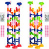 Picture of Marble Run Toy Challenge - Construction Set for Children | Twin Track Tower for Family and Friends. 122 Assembled Pieces