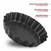 Picture of Laxinis World 4 Quiche Pans with Removable Bottom, Non-stick, Fluted Sides, Mini Tart Pans, Set of 6