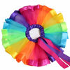 Picture of MY-PRETTYGS Toddlers Layered Tulle Rainbow Tutu Skirt with Flower Crown Wreath Headband for Baby Girls 0-24 Months.(Rainbow)