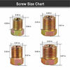 Picture of Muhize 32 PCS Brass Brake Line Fitting Kit for 3/16" and 1/4" Inverted Flares Brake Line Tube