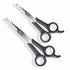 Picture of Pets First #1 Pet Grooming Scissors Body & Facial Trimmer Durable Stainless Steel Blades. Rounded Tips Shears for Long Medium Short Thick Wiry Curly Hair. Lightweight Cutter for Dogs & Cats. Set of 2