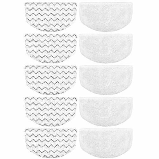 Picture of Extolife 10 Pack Steam Mop Replacement Pads for Bissell Powerfresh Steam Mop 1940 1806 1544 1440 2075 2685A 2814 Series, Model 19402 19404 19408 19409 1940A 1940F 1940Q 1940T 1940W B0006 B0017 2075A