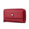 Picture of Nautica Bulk Cargo Womens RFID Wallet Clutch Zip Around Organizer (Fuego Red)