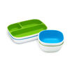 Picture of Munchkin Splash 4 Piece Toddler Divided Plate and Bowl Dining Set, Blue/Green