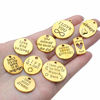 Picture of BronaGrand 40pcs Inspiration Words Charms Craft Supplies Beads Charms Pendants for Crafting, Jewelry Findings Making Accessory For DIY Necklace Bracelet,Antique Gold