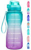 Picture of Fidus Large Half Gallon/64oz Motivational Water Bottle with Time Marker & Straw,Leakproof Tritan BPA Free Water Jug,Ensure You Drink Enough Water Daily for Fitness,Gym and Outdoor Sports