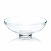 Picture of CYS Excel Glass Decorative Bowl (H:4.5" D:12") | Fruit Display Bowl | Terrarium Bowl | Kitchen Table Centerpiece | Footed Pedestal Bowl