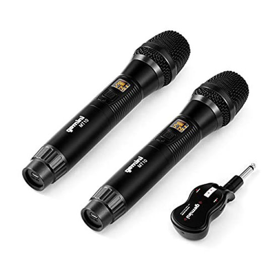 Microfonos inalambricos Micrófono inalámbrico para de karaoke UHF Dual  Cordless