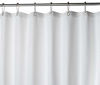 Picture of Fabric White Shower Curtain for Bathroom - Spa, Hotel Luxury Matt Waffle Weave Square Design, Water Repellent, 230 GSM Weighty Cloth, 72" x 72" for Decorative Bathroom Curtains