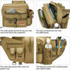 Picture of Piscifun Sling Fishing Tackle Bag, Outdoor Fishing Storage Pack, Water-Resistant Fishing Bag Cross Body Sling Bag Khaki