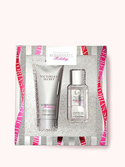 Picture of Victoria's Secret Bombshell Holiday Fragrance Mist and Body Lotion 2-Piece Gift Set for Women- Limited Edition