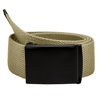 Picture of Gelante Fully Adjustable Canvas Web Belt with Black Flip Top Buckle 50'' Long (3 Pack: Black, Beige, White)