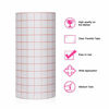 Picture of Clear Vinyl Transfer Paper Tape Roll 6" x 50 Feet Clear w/Red Alignment Grid - Application Transfer Tape Perfect for Self Adhesive Vinyl for Signs Stickers Decals Walls Doors & Windows