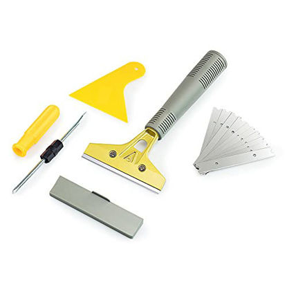 Picture of LDS Industry Extendable Razor Blade Sticker/paint Scraper Remover for Window Glass Windshield Tile Granite Wall Cleaning Hand Tool, Gum Cleaning, Stove Cleaner, SCRP-A