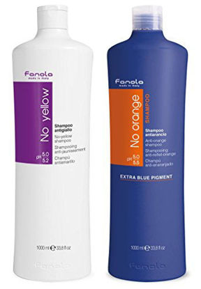 Picture of Fanola No Yellow and No Orange Shampoo Package, 1000 ml