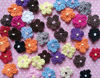 Picture of YYCRAFT Pack of 100 Crochet Small Daisy Fabric Satin Craft Sewing Appliques DIY Diameter 16mm Flower Mixed Assorted Color