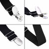 Picture of Boao 8 Pieces Elastic Adjustable Boot Straps Clips Pant Stirrups Elastic Leg Straps for Women and Men Favors (Black)