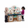 Picture of Step2 Fun with Friends Kitchen | Large Plastic Play Kitchen with Realistic Lights & Sounds | Blue Kids Kitchen Playset & 45-Pc Kitchen Accessories Set