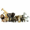 Picture of Boley 12 Piece Safari Animal Set - Different Varieties of Zoo Animals, Jungle Animals, African Animals, and Baby Animals - Great Educational and Child Development Toy for Kids, Children, Toddlers