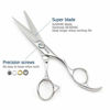 Picture of 5.5" Barber scissors Hair scissors Professional Hair Shears Cutting Shears Japan 440C Silvery Convex Blades Kinsaro