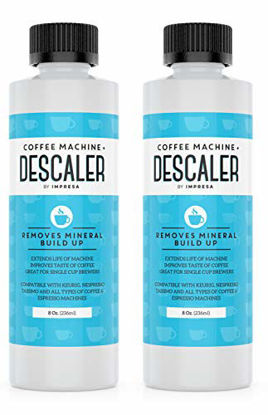 Picture of Descaler (2 Pack, 2 Uses Per Bottle) - Made in the USA - Universal Descaling Solution for Keurig, Nespresso, Delonghi and All Single Use Coffee and Espresso Machines