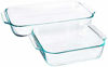 Picture of Pyrex 2Piece Basics Value Pack1-Basics 8"/2 dish1-Basics 3 Quart Oblong Bake Dish, 2.2, Clear