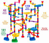 Picture of Marble Genius Marble Run Extreme Set - 300 Complete Pieces + Free Instruction App (181 Translucent Marbulous Pieces + 119 Glass Marbles)