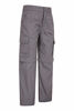 Picture of Mountain Warehouse Active Kids Convertible Hiking Pants Zip Off Shorts Dark Grey 9-10 Years