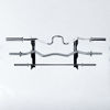 Picture of FUXIN Vertical Steel Barbells Holder, Olympic Wall Mounted Weight Bar Storage Racks, 1 Pair (3 Bars)