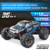 Picture of Hosim 1:16 Scale 36+ kmh High Speed RC Trucks for Adults - 4WD Electric Off-Road Waterproof RC Cars Radio Control Vehicle with 2.4GHz All Terrian RC Monster Trucks for Boy(Blue)