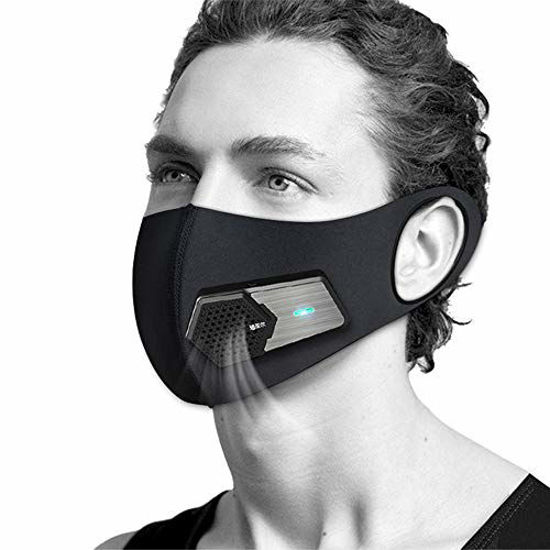 Picture of Personal Wearable Air Purifiers,Portable Mini air Purifiercyclingrunningmountaineering, outdoor sports, tourism (SET,Black)