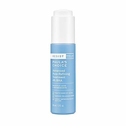 Picture of Paula's Choice RESIST Advanced Pore Refining Treatment 4% BHA Serum, Salicylic Acid & Green Tea, Anti-Aging Exfoliant for Oily Skin, 1 Ounce