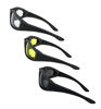 Picture of 3 Pair UV Protection Motorcycle Riding Glasses Padding Goggles Bicycle Sunglasses - Smoke Clear Yellow