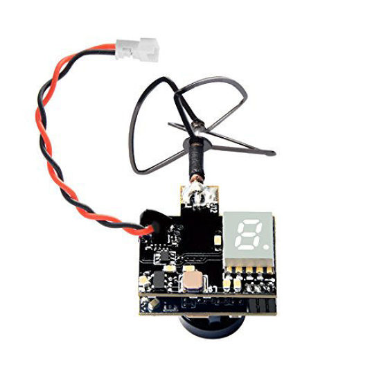 Picture of Wolfwhoop WT03 Micro FPV AIO 600TVL Camera 5.8G 25/50/200mW Adjustable Transmitter with Cloverleaf Antenna for Mini Aircraft